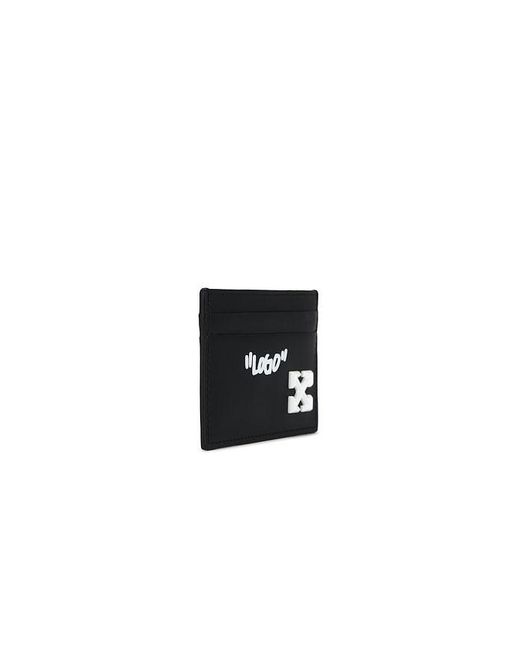 Off-White c/o Virgil Abloh Black Jitney Quote Card Case for men
