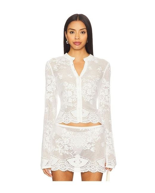 With Jean White Belinda Top