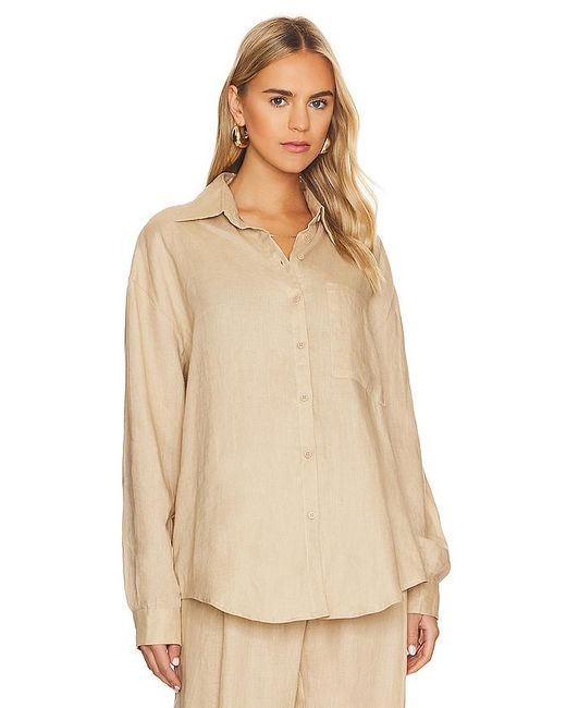 AEXAE Natural Linen Woven Shirt