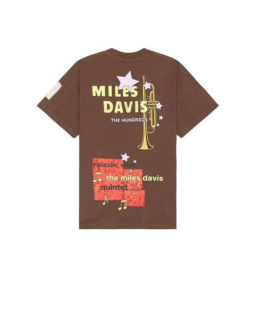 The Hundreds Brown X Concord Records Miles Davis T Shirt for men