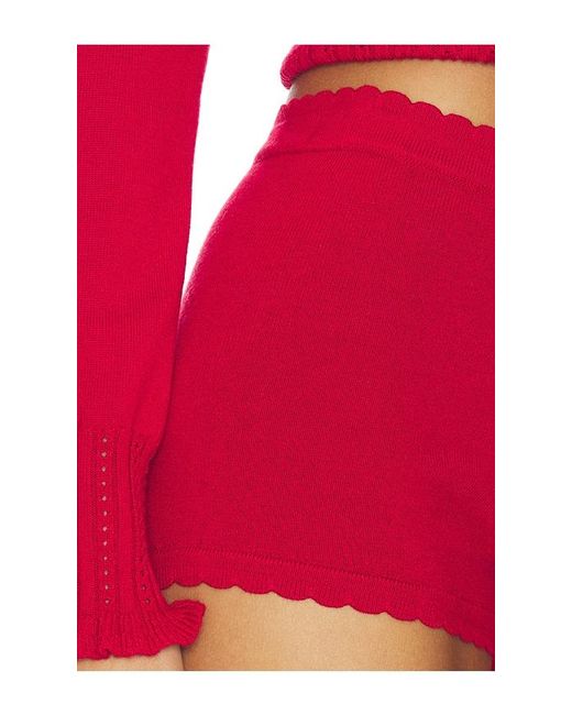 MAJORELLE Red Kaiden Short