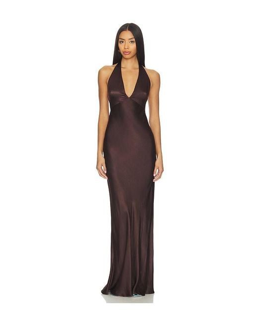 Bec & Bridge X Revolve Frida Halter Dress in Brown | Lyst