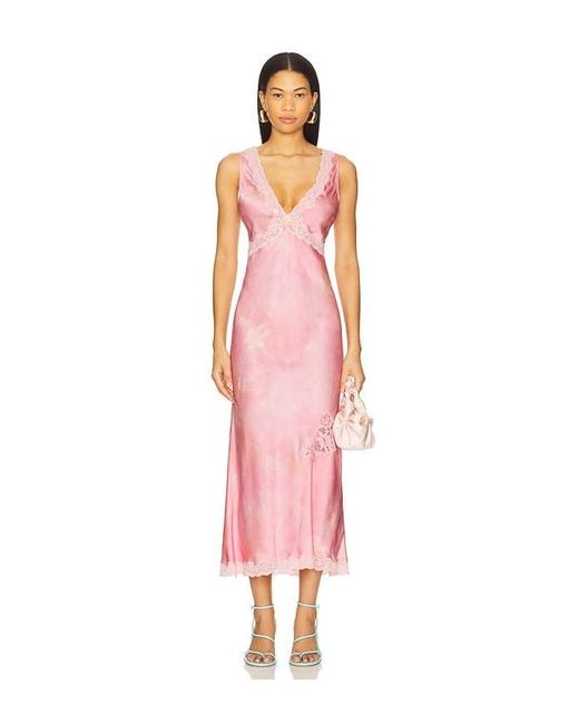 LoveShackFancy Pink Bier Dress