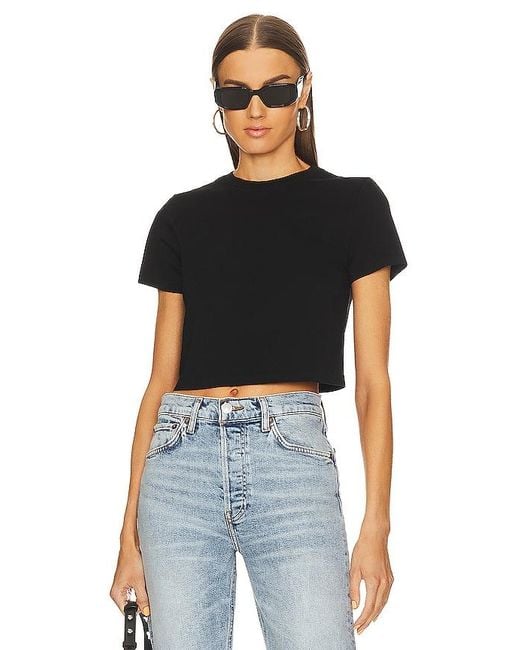 Re/done Black X Hanes Micro Tee