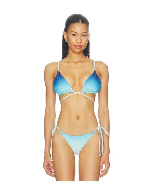 Casablanca Multicolor String Beaded Bikini Top