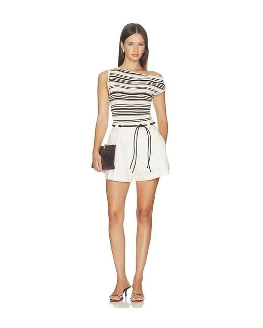 Astr White Atherton Shorts
