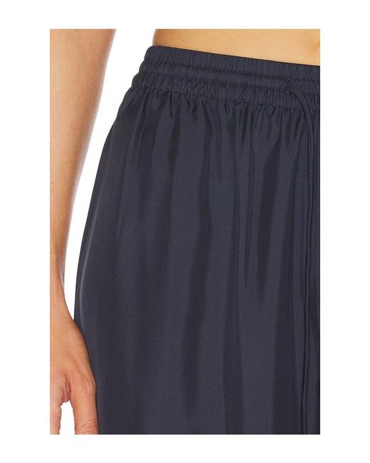 Rohe Blue Wide Leg Silk Trousers