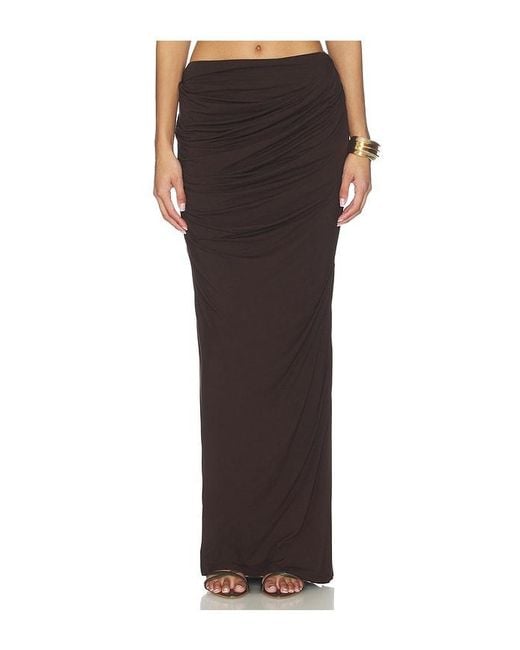 Entire studios Brown Drape Skirt