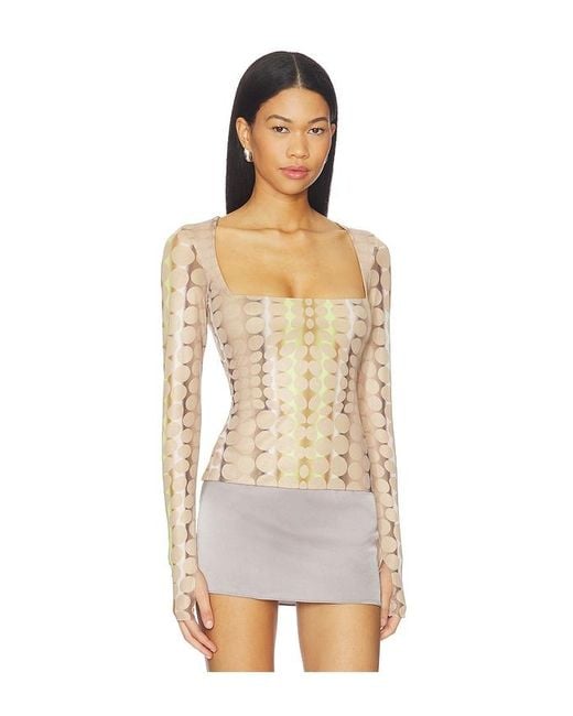 AFRM White Ines Top