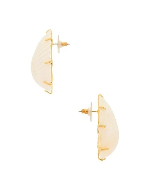 Jennifer Behr White Deryn Earrings