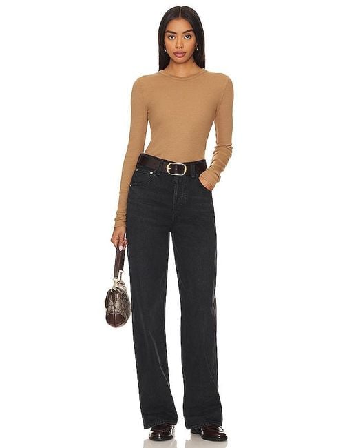 Citizens of Humanity Black Ayla Baggy Cuffed Crop Jeans
