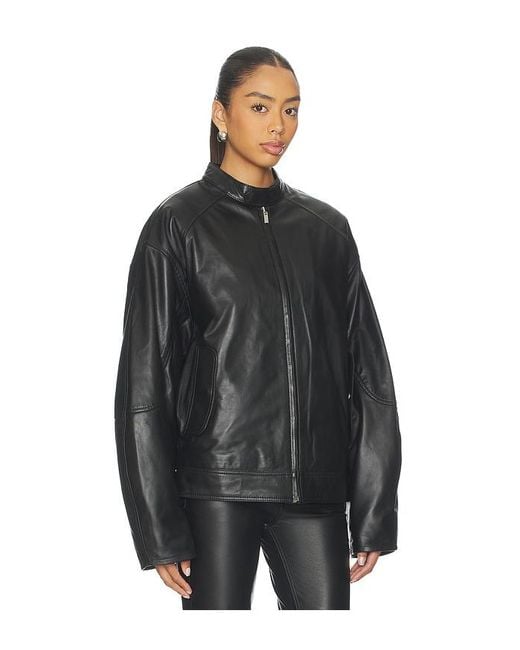EB DENIM Black Domenico Bomber Jacket