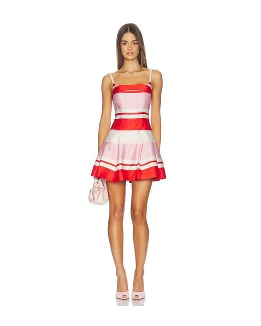 Jonathan Simkhai Red Nelly Bustier Mini Dress