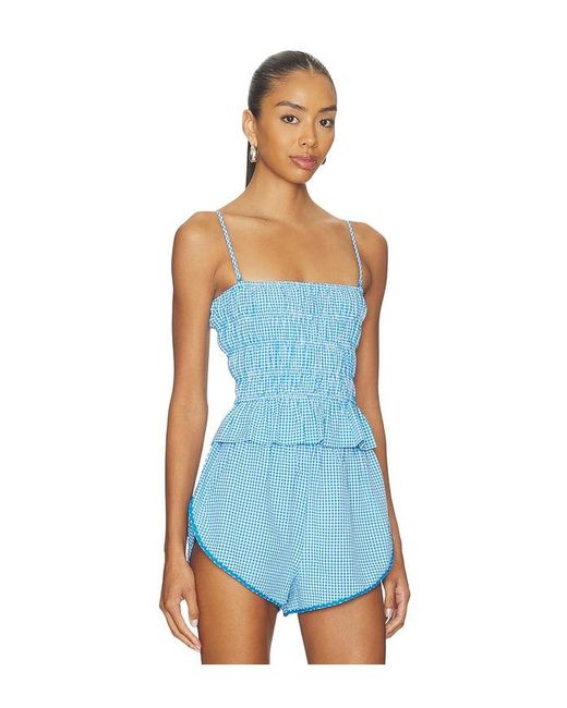 Solid & Striped Blue The Delilah Top
