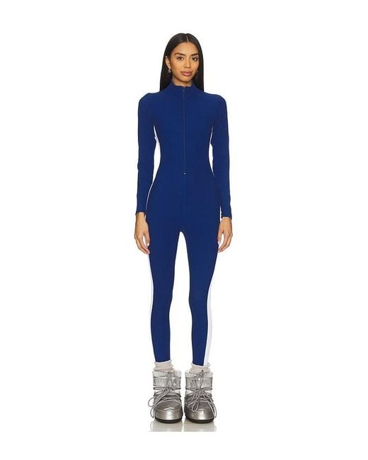 Year Of Ours Blue Thermal Longsleeve Ski Onesie