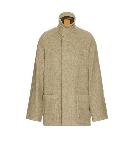 LE17SEPTEMBRE Natural Wool Hunting Half Coat for men