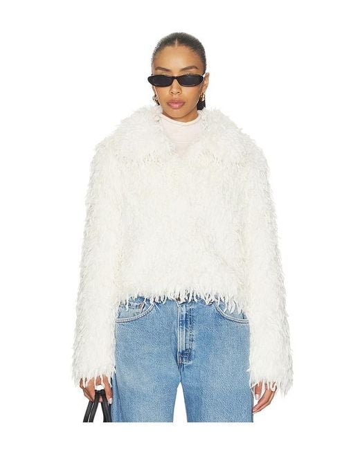 Unreal Fur White Swan Lake Jacket