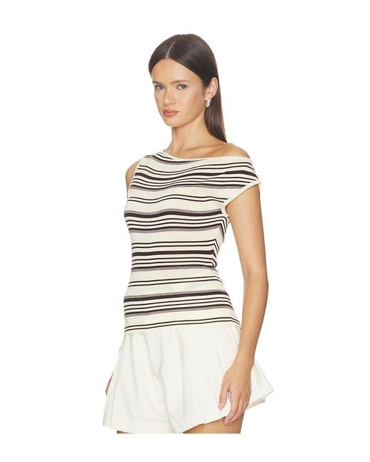 Astr White Sofia Sweater Top