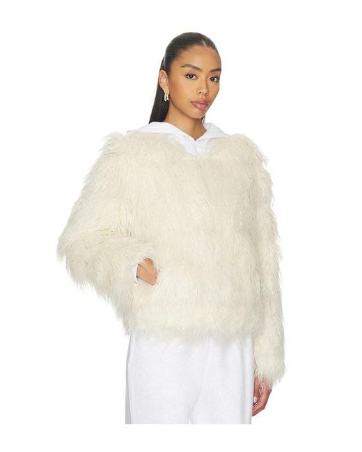 Unreal Fur White Sphere Jacket