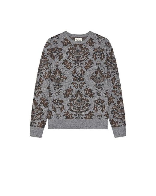 Rhythm Gray Demask Knit Sweater for men
