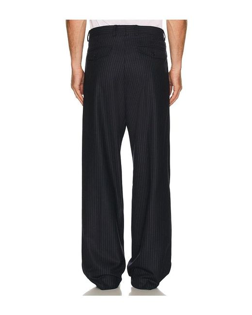sunflower Black Wide Pleated Trouser for men