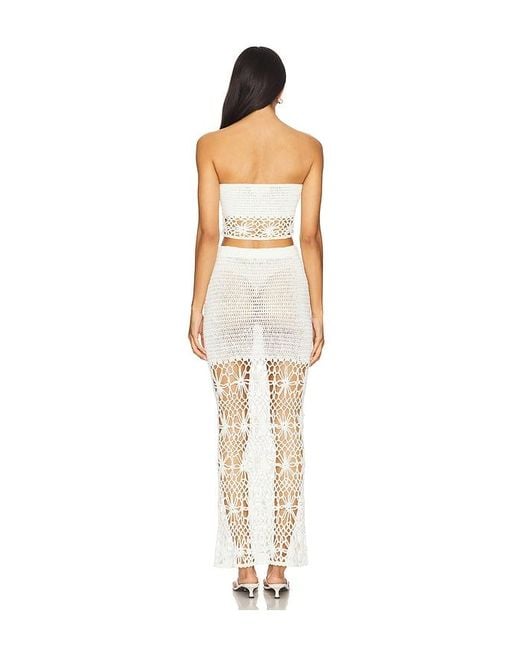 MORE TO COME White Harper Skirt Set