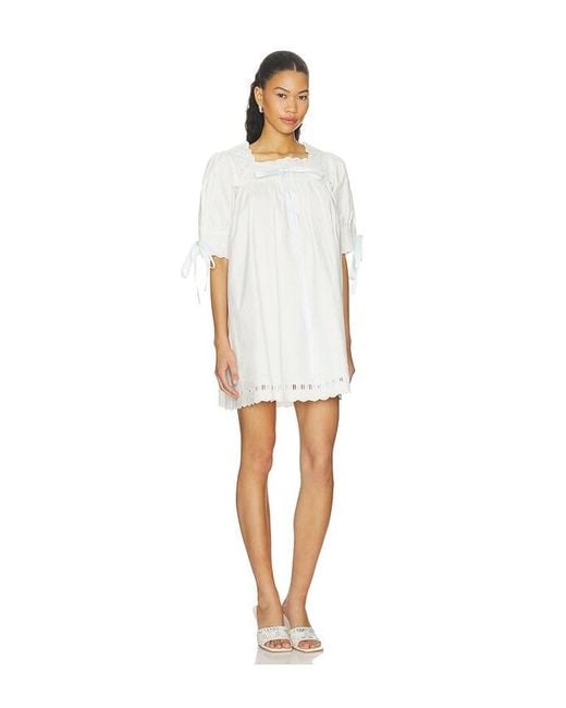 Sandy Liang White Daikon Dress