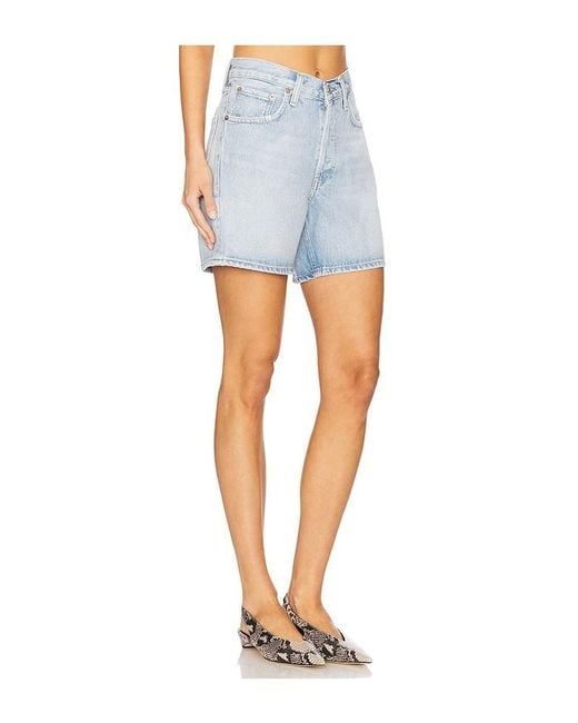Agolde Blue V-Waist Short