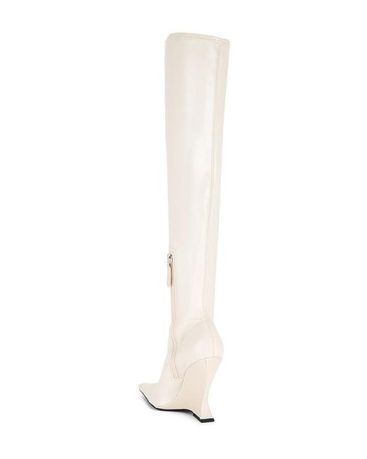 SCHUTZ SHOES White X Revolve Siena Over The Knee Boot