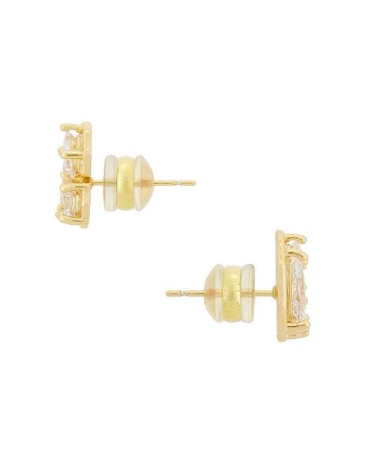 Shashi Metallic Georgian Cut Stud Earring