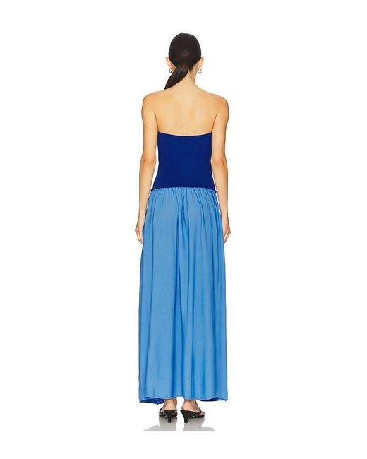 Solid & Striped Blue Maxikleid Soglio