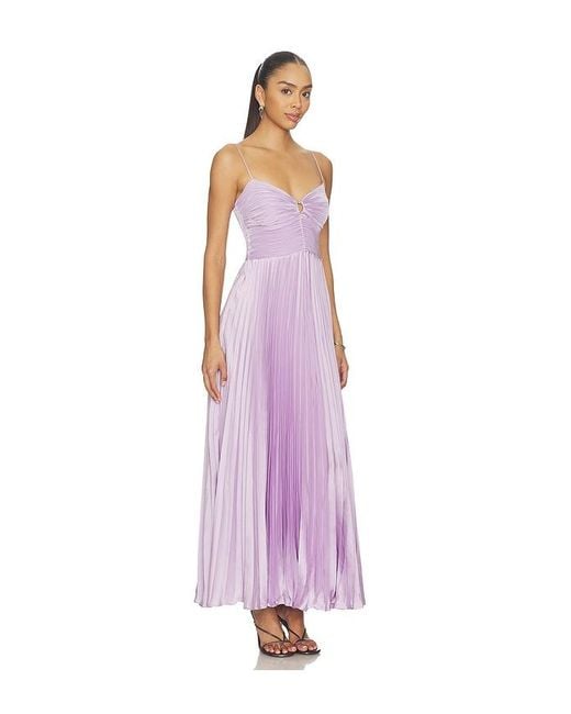Astr Purple Alaia Dress