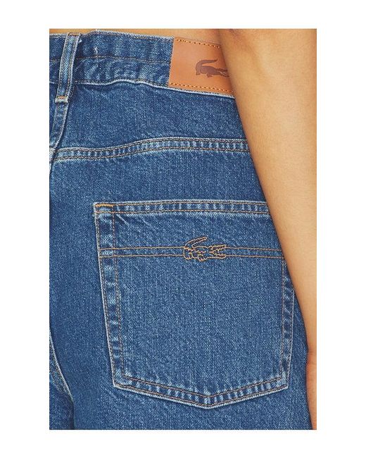 Lacoste Blue Denim Shorts