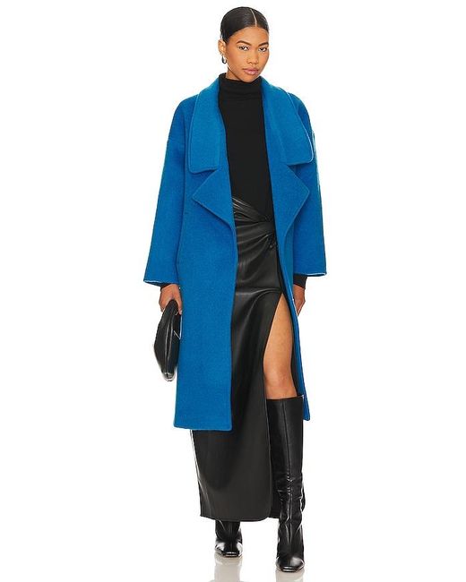 Line & Dot Blue Roman Coat