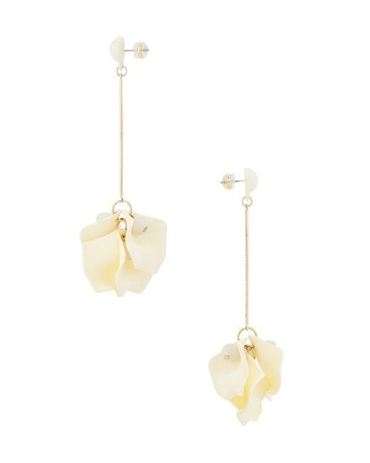 Shashi White Petunia Earring