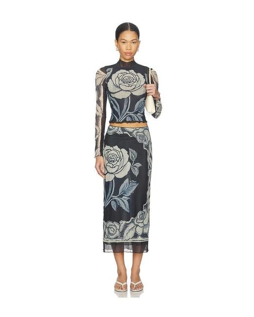 Free People Blue X Revolve Shadow Printed Set