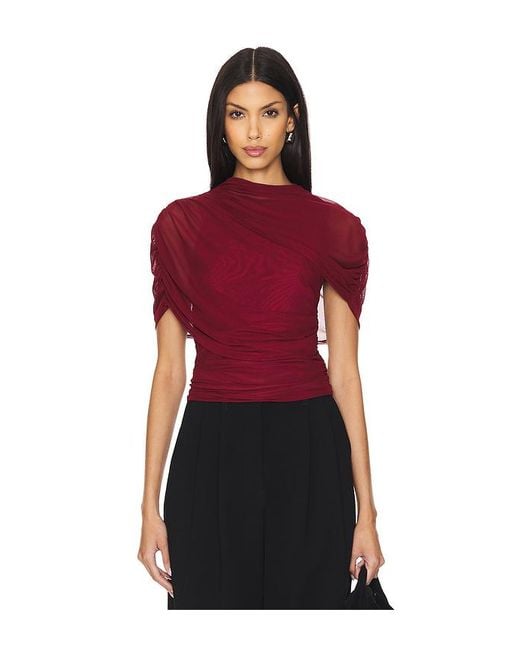 Amanda Uprichard Red Oberteil Evianna