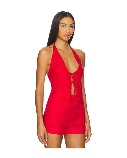 LSPACE Red April Top