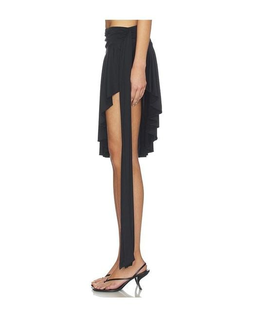 Lioness Black Safari Midi Skirt