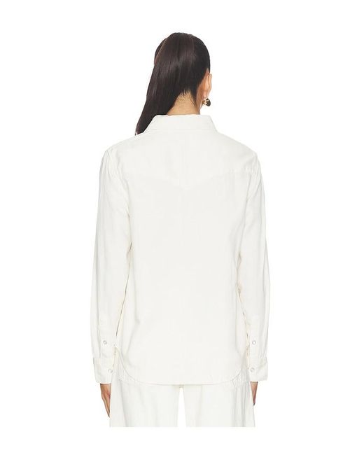 Levi's White Iconic Western Shirt