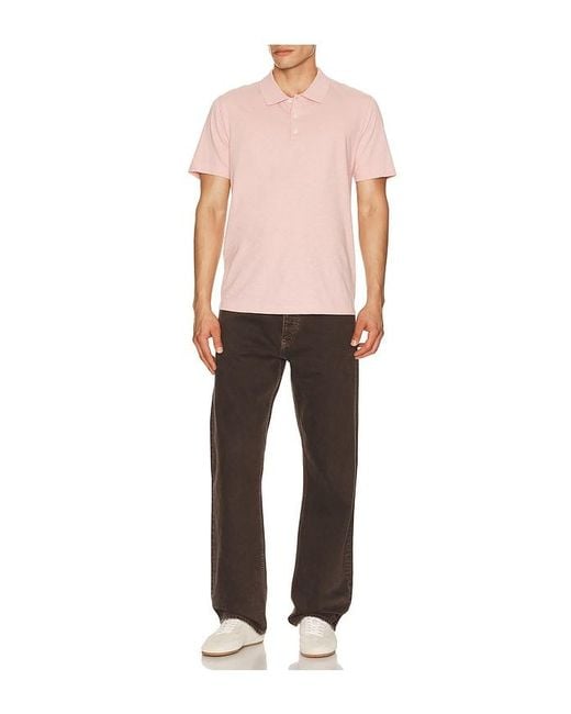 Theory Pink Bron Polo for men