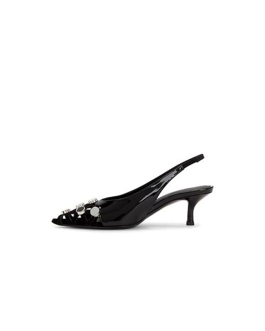 The Attico Black Fiona 50Mm Slingback