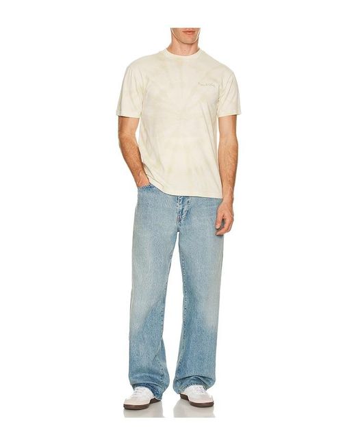 Museum of Peace & Quiet Blue Wordmark Tye Dye T-Shirt for men