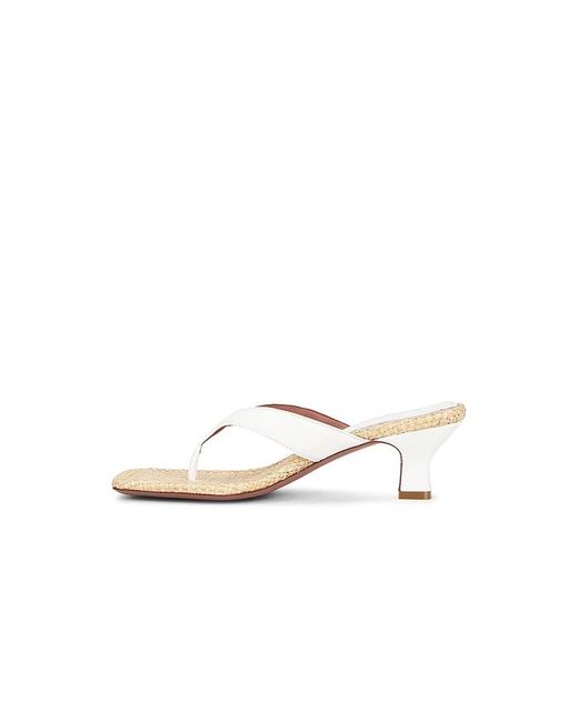 Paris Texas White Portofino Mule Sandal