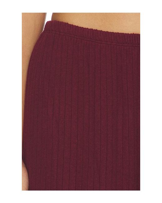 DONNI. Red The Sweater Rib Simple Pant