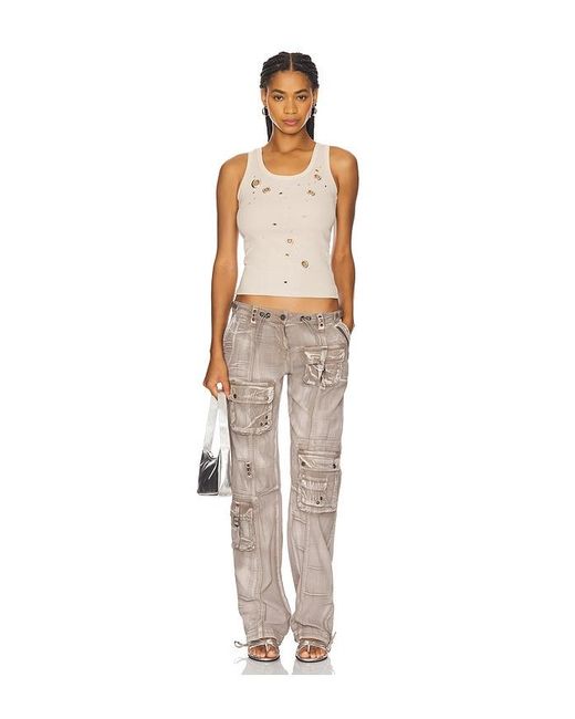 Jaded London Natural Washed Cargo Pant