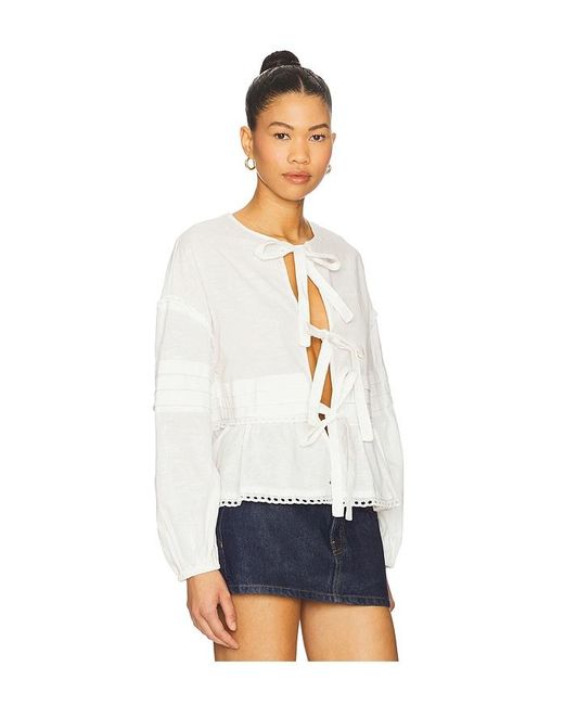 SNDY'S White Siggie Blouse