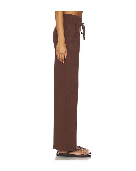 Eberjey Brown Recycled Sweater Pant