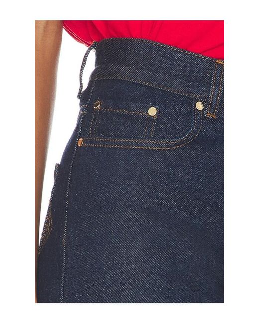 Casablanca Blue Selvedge Embroidered Laurel Jeans