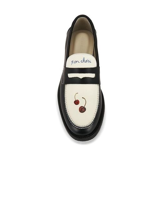 Duke & Dexter Black Wilde Cherry Penny Loafer for men